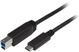 Startech.com USB315CB2M - USB-C naar USB B kabel - 2 m - Zwart