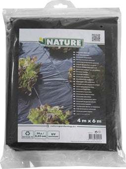 Nature - Afdekfolie - 4 x 6m - 50µ - Zwart - Multifunctioneel