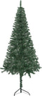vidaXL - Kunstkerstboom - hoek - 240 - cm - PVC - groen