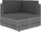 vidaXL - Tweezitsbank - sectioneel - poly - rattan - grijs