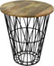 HSM Collection Bijzettafel Tower - naturel/zwart