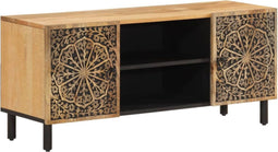 vidaXL - Tv-meubel - 105x33x46cm - massief - mangohout