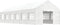 vidaXL - Prieel - met - dak - 13,38x4,08x3,22 - m - polyetheen - wit