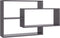 vidaXL - Wandschappen - 104x20x58,5 - cm - bewerkt - hout - hoogglans - grijs