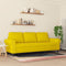 vidaXL - Driezitsbank - 180 - cm - fluweel - geel
