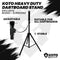 KOTO - Heavy Duty Dartbord - Verstelbare Hoogte tot Midden van Bord: 120cm - 190cm - Breedte 90cm - 4 KG - Voor Sisal & Elektronische Borden