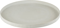 J-Line plateau Rond Klassiek - ijzer - wit - medium