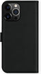 Selencia iPhone 13 Pro Max - Echt Lederen Bookcase - Ruimte voor 3 pasjes - Zwart