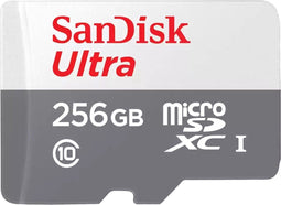 SanDisk Ultra - microSDXC 256GB - UHS-I 100 MB/s - Grijs