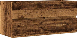vidaXL - Wastafelkast - 100x38,5x45 - cm - bewerkt - hout - oud - houtkleurig