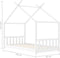 vidaXL - Kinderbedframe - massief - grenenhout - wit - 80x160 - cm