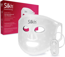 Silk'n Skincare LED Face Mask 100 - LED Gezichtsmasker - Rood Blauw Geel Paars Lichttherapie - Wit