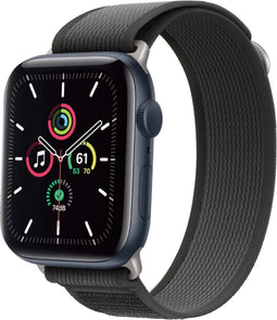 imoshion Nylon Trail bandje - Geschikt voor Apple Watch 1, 2, 3, 4, 5, 6, 7, 8, 9, 10 (42 mm), SE - 38/40/41 mm - Zwart - One Size