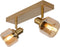 Lucide BJORN - Plafondspot (Plafondlamp) - 2xE14 - Mat Goud / Messing