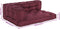vidaXL - Pallet - Sofa - Kussen - met - Armleuningen - en - Rugsteun - - - Rode - Stof