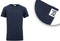 Milanoro - Extra lange katoenen T-shirts - 20 cm langer - Navy (4-pack)