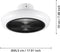 EGLO Sayulita - Plafondlamp met ventilator - 45,5cm - 3 snelheden - Wit/Zwart