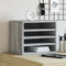 Bureau organiser 36x26x29,5 cm bewerkt hout grijs sonoma eiken