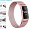 iMoshion Bandje Geschikt voor Fitbit Charge 4 / Charge 3 - iMoshion Milanese Watch bandje - Roze