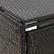 vidaXL - Containerberging - enkel - 70x80x117 - cm - poly - rattan - zwart