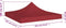 vidaXL - Partytentdak 270 g/m² - 3x3 m - bordeauxrood