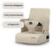 Deryan Travel Booster Stoelverhoger - 3-punts harnas - Kleur Nougat