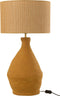 J-Line tafellamp Indus - papier mache - geel