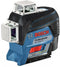 Bosch GLL 3-80 G - Kruislijnlaser - 3 groene 360° lijnen - (1 stuk)