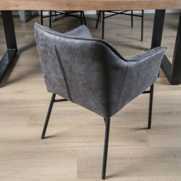 D - Livingfurn - Eetkamerstoel Denver Jackson - Stof - 60x62x82