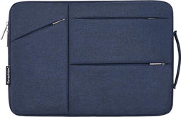 Laptophoes 13.3 Inch XV – Laptop Sleeve met Extra Vakken – Donkerblauw