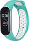 iMoshion Bandje Geschikt voor Xiaomi Mi Band 3 / 4 - iMoshion Siliconen sport band met inkliksysteem ronde drukknoop - Mintgroen