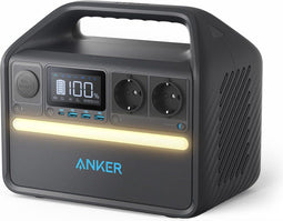Draagbaar Stroomstation 512Wh - Zonne Generator 500W - 7 Poorten USB-C - Ideaal voor Kamperen en Noodsituaties