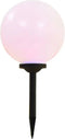 vidaXL LED-solarlampen rond 30 cm RGB 2 st