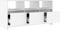 vidaXL - Tv-meubel - 102x37,5x52,5 - cm - bewerkt - hout - wit