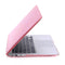 Lunso Geschikt voor MacBook Pro 13 inch (2012-2015) cover hoes - case - Glanzend Lichtroze