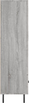 vidaXL - Hoge - kast - 69,5x31x115 - cm - bewerkt - hout - grijs - sonoma - eikenkleurig