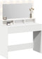 vidaXL - Witte - Kaptafel - met - LED-verlichting - - - 100x41x135 - cm