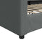 vidaXL - Slaapbank - 90x200 - cm - stof - donkergrijs