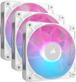 Corsair RX120 - RGB PWM Ventilator - 2100 RPM - Wit (3 stuks)