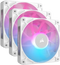 Corsair RX120 - RGB PWM Ventilator - 2100 RPM - Wit (3 stuks)