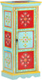 vidaXL - Hoge - kast - handgeschilderd - 40x30x90 - cm - massief - mangohout