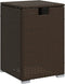 Afdekkast voor propaangasfles 40x40x60 cm Poly Rattan bruin