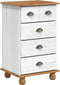 vidaXL - Ladekast - 'ASKIM'Wit - 45,8x40x79 - cm - Massief - Dennenhout