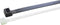 WKK 5349 Kabelbinder 200 mm 3.60 mm Zwart Hittegestabiliseerd, UV-stabiel, Bestand tegen olie, Bestand tegen oplosmiddelen, Bestand tegen benzine 100 stuk(s)