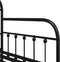 vidaXL - Zwart - Ligbedframe - met - Uitschuifbed - - - 107x203 - cm - Staal