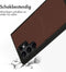 Accezz Galaxy S22 Ultra - Premium Leather Card Slot Backcover - Echt Nappa leer - Bruin