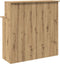 vidaXL - Receptiebalie - 100x50x103,5cm - bewerkt - hout - artisanaal - eikenkleur