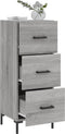 vidaXL - Dressoir - 34,5x34x90 - cm - bewerkt - hout - grijs - sonoma - eikenkleurig