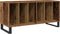 vidaXL - Recordkast - Artisan - Eiken - 100x38x48 - cm - Bewerkt - Hout