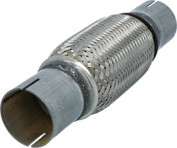 Q-Parts - Flex.Uitlaat Sleuf 50mmx150mmx260mm - Flexibel gedeelte - Zilver
